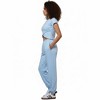 Woman 2-Piece Sleeveless High Rise Pants Set – Solid Viscose Stretch Cherie Code - 2 of 4