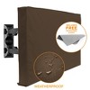 Outdoor TV Cover For Flat Screens - Slim Fit - Weatherproof Weather Dust Resistant Television Protector - 3 of 4