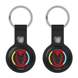 Marvel Avengers Sigil Black Airtag Holder 2-Pack - 1 of 4