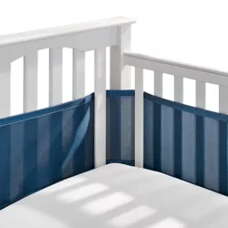 BreathableBaby Breathable Mesh Crib Liner, Classic Collection, Navy
