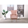 CAVINAS Modern Accent Chair with Ottoman,Velvet Armchair Set with Sinuous Spring Support,Lounge Chair for Living Room & Apartment - 2 of 4