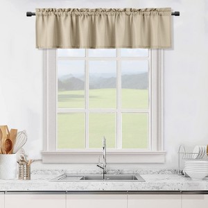 Kitchen Curtains 30 Inches Long White Window Curtains Waterproof Curtains for Bathroom Window Waffle Weave Textured Tier Curtains, 30"×30", Set of 2 - 1 of 4