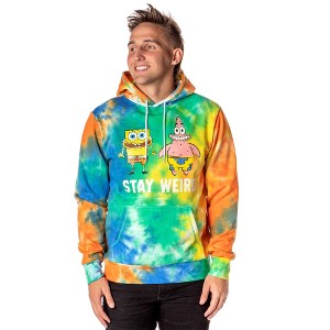 SpongeBob SquarePants Patrick SpongeBob Stay Weird Tie Dye Pullover Hoodie - 1 of 4