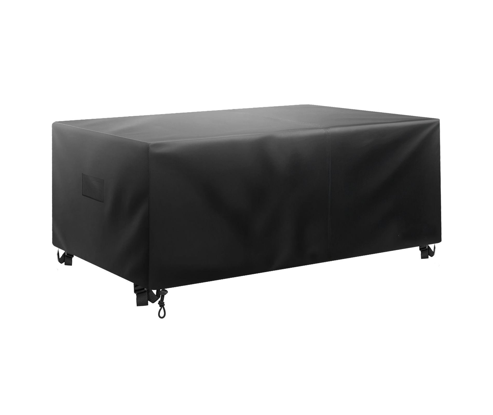 VEVOR Patio Furniture Cover, 420D Heavy Duty Waterproof Outdoor Dining Table and Chairs Cover, Large Rectangular Patio Table Covers, Black