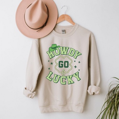 Simply Sage Market Women's Graphic Sweatshirt Howdy Go Lucky Stars