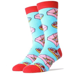 Oooh Yeah! Mens Cotton Crew Sock (Donut Box) - 1 of 2