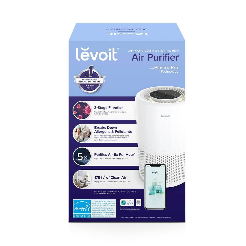 Levoit PlasmaPro 600S Smart True HEPA Air Purifier, 6 of 10