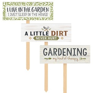 The Lakeside Collection Set of 3 Garden Signs with Sayings - 1 of 3