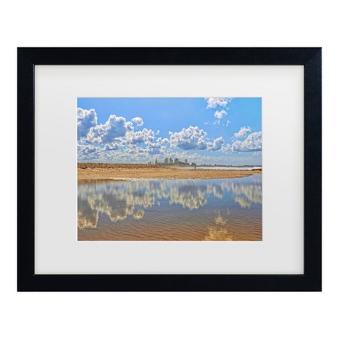 Trademark Fine Art - Beata Czyzowska Young Beach Reflections Matted Framed Art - image 1 of 4