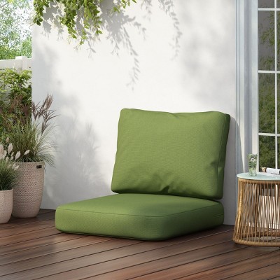 Outdoor Club Chair Cushion Set with 5 Inch Thick Foam,Seat and Back Cushions for Patio Garden,UV-Resistant Outdoor Chair Cushion Set-Coolbibila