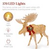 Best Choice Products 2-Piece Moose Family Lighted Christmas Yard Décor Set w/ 370 LED Lights, Stakes, Zip Ties - 3 of 4