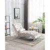 Leisure Concubine Sofa with Solid Acrylic Legs for Living Room or Bedroom - 2 of 4
