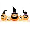 8 Feet Inflatable Pumpkin Family Waterproof Halloween Yard Decoration with LED Lights - 2 of 4