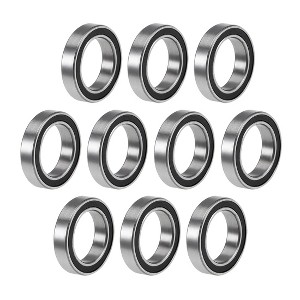 Unique Bargains 6701-2RS Ball Bearings Double Shield Chrome Steel 10 Pcs - 1 of 4