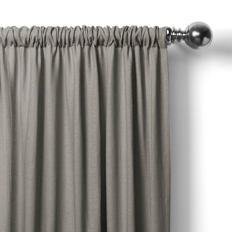 Cameron Linen Rod Pocket Kitchen Tier Window Curtain Set of 2 - Elrene Home Fashions, 3 of 5