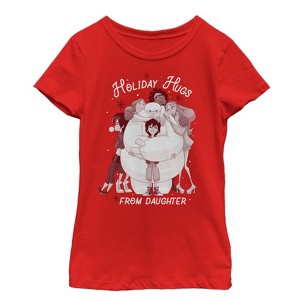 Girl's Big Hero 6 Holiday Hugs From Daughter T-Shirt - 1 of 4