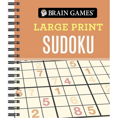 Brain Games - Large Print Sudoku Puzzles (Arrow) (Spiral)