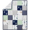 Sweet Jojo Designs Crib Bedding Set - Navy and Mint Woodsy - 4pc - 3 of 4