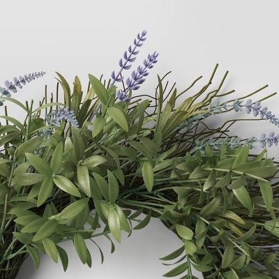 22&#34; Lavender Wreath - Threshold&#8482;