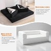 Convertible Sleeper Sofa Bed, 78.8" Floor Sofa Bed, 5-In-1 Folding Mattress Couch Loveseat with Fixed-Shape Frame - 3 of 4