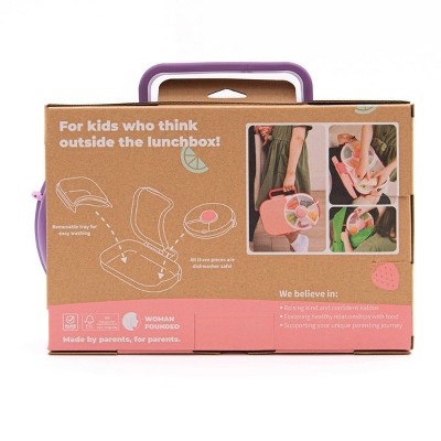 GoBe Kids' 2-in-1 Bento Style Lunchbox with Small Snack Spinner Flip -