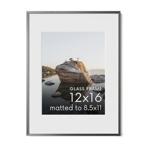 Haus and Hues Brushed Metal Frame with Real Glass, Gray/Bronze - 1 of 3