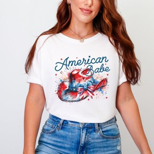 Simply Sage Market American Babe Cowboy Coquette Garment Dyed Tee - 1 of 4