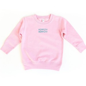 The Juniper Shop Embroidered Hippity Hoppity Stacked Toddler Sweatshirt - 1 of 4