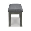 Signature Design by Ashley Contemporary Hallanden 50" Dining Bench Two-tone Gray - 4 of 4