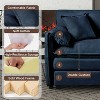 PAGED Cloud Couch with Ottoman, Modern Minimalist Sofa Deep Seat Sectional Sofa with Premium Chenille Fabric for Living Room, Home Office - 4 of 4