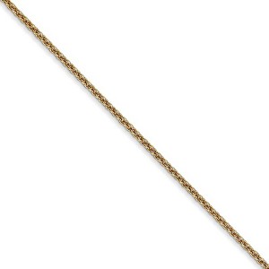 Black Bow Jewelry 1.5mm, 14k Yellow Gold, Solid Cable Chain Necklace - 1 of 4