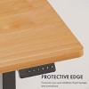 INFURNIC Desks Standing Desk Whole Piece Adjustable Height Workstation Sit Stand up Desk for Home Office, Black, 47.24"*23.62"*28.74" - 4 of 4