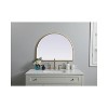 Elegant Lighting Metal Frame Arch Mirror 33x24 Inch in Brass - 2 of 4