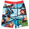 Marvel Avengers Hulk Black Panther Captain America 3 Pack Swim Trunks Little Kid to Big Kid - 4 of 4