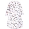 Hudson Baby Infant Girls Premium Quilted Long Sleeve Sleeping Bag and Wearable Blanket, Winter Forest 2-Pack - 2 of 3
