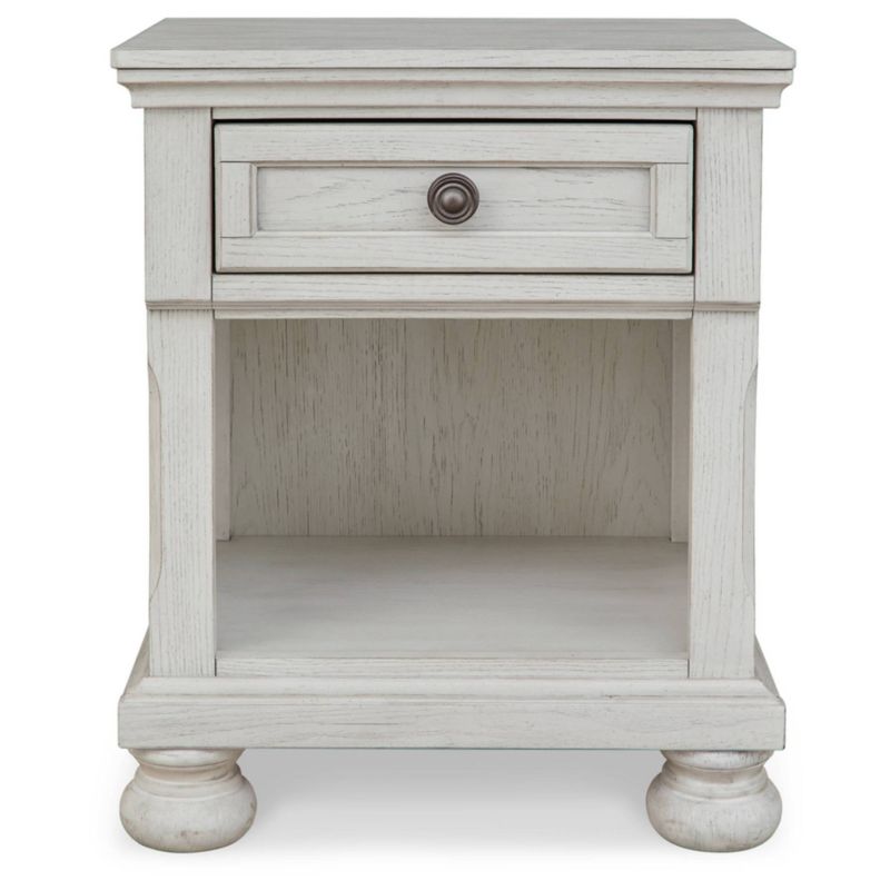 Robbinsdale 1 Drawer Nightstand White - Signature Design by Ashley, 4 of 8