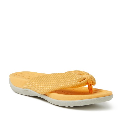 Dearfoams womens clearance flip flops