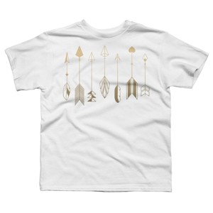 Boy's Design By Humans Be Brave Little Arrow (gold) By staceyroman T-Shirt - 1 of 3