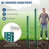 Coucheta U Channel Sign Post, 2 Pack Heavy Duty Steel Sign Posts with Pre-Drilled Holes & Hardware, Rust Resistant, Easy Installation for Garden - 4 of 4