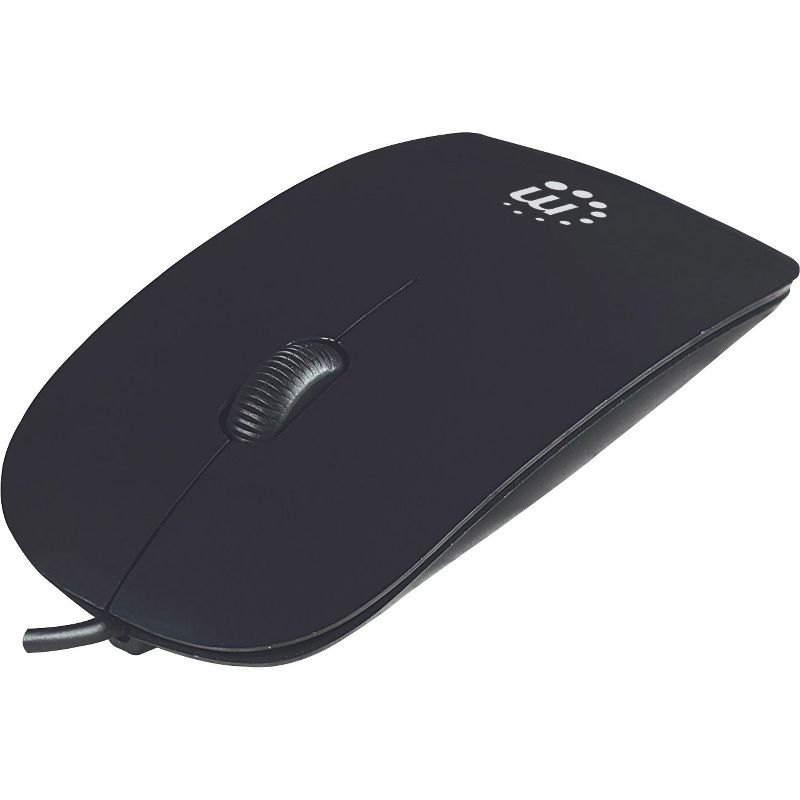 Manhattan USB Optical Mouse with Scroll Wheel, 1000dpi, Black, 5 of 7