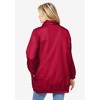 Woman Within Plus Size Fleece Nylon Reversible Jacket - 3 of 4
