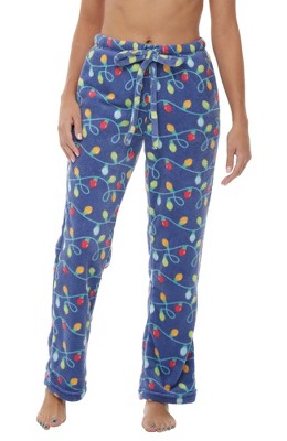 Alexander Del Rossa Women's Plush Pajama Bottoms with Pockets