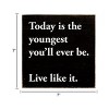 Slickblue Inspirational Wood Wall Sign – “Live Like It” Quote – Rustic 7x7 Motivational Decor, Color Options - 3 of 3