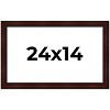 PosterPalooza | Distressed Brown Picture Frame - UV Acrylic, Backing Board, Hanging Hardware Included - 2 of 4