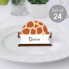 Big Dot of Happiness Giraffe Print - Safari Party Tent Buffet Card - Table Setting Name Place Cards - Set of 24 - 2 of 4