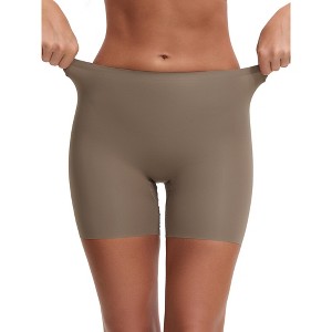 INSPIRE CHIC Slip Shorts for Under Dresses for Women's Seamless High Waist Tummy Control Butt Lifter Thigh Slimmers - 1 of 4