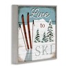 Stupell Industries Live To Ski Rustic Snow Sports, 24" x 24" - 3 of 4