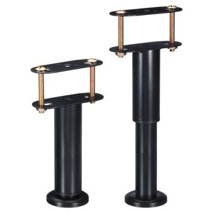 Unique Bargains Metal Adjustable Steel Multi-layer Non-slip Bed Frame Center Support Legs 2 Pcs - 1 of 4