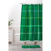 Deny Designs H Miller Ink Illustration Abstract Tennis Net Pattern Green Shower Curtain - 3 of 3