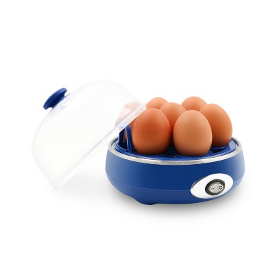 Elite Cuisine Automatic Easy Egg Cooker 7 Eggs Blue